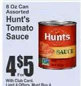 Hunt's Tomato Sauce
