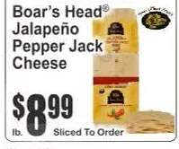 Boar’s Head® Jalapeño Pepper Jack Cheese