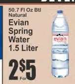 Evian Spring Water