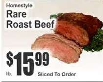 Rare Roast Beef