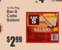 Bar-S Cotto Salami