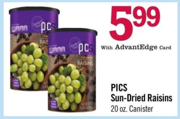 PICS Sun-Dried Raisins