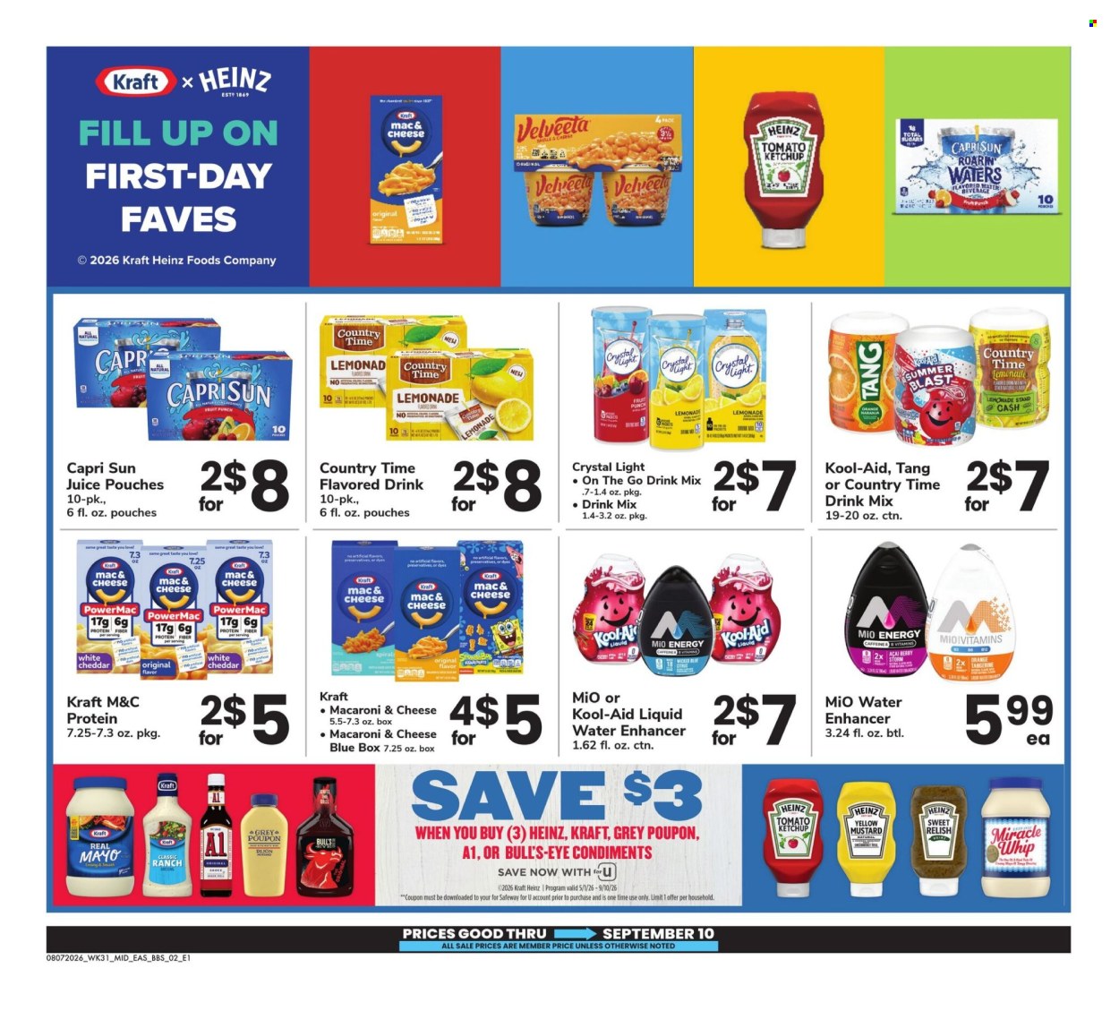 Safeway ad  - 08.07.2026 - 09.10.2026. Page 2