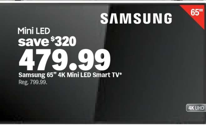 Samsung 65" 4K Mini LED Smart TV