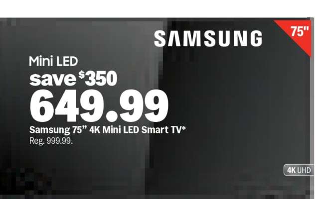 Samsung 75" 4K Mini LED Smart TV