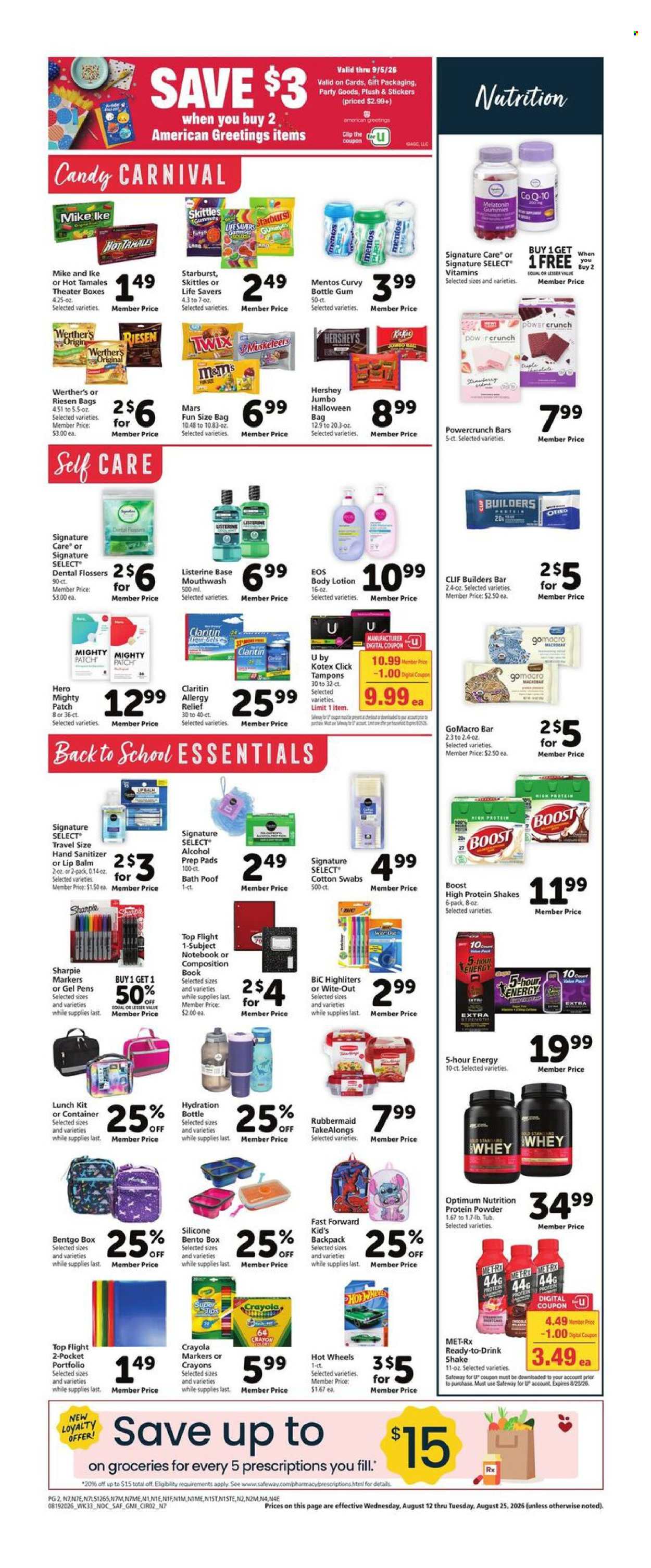 Safeway ad  - 08.19.2026 - 08.25.2026. Page 9