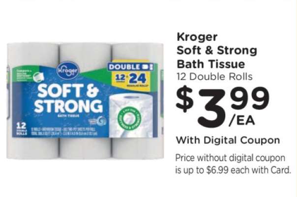 Kroger Soft & Strong Bath Tissue
