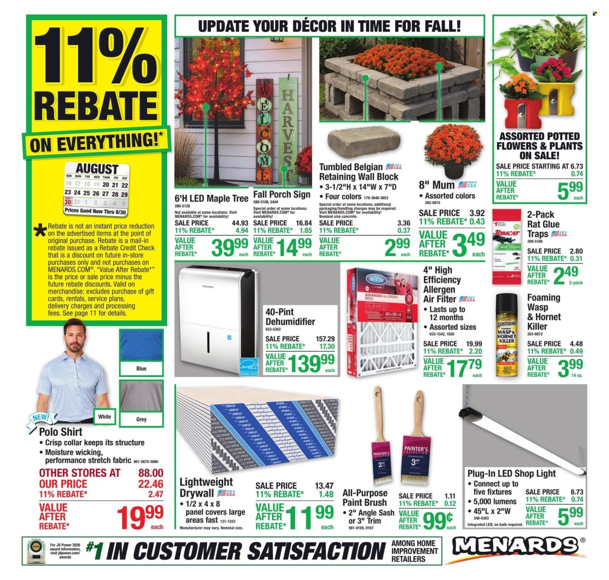 Menards ad  - 08.20.2026 - 08.30.2026. Page 1