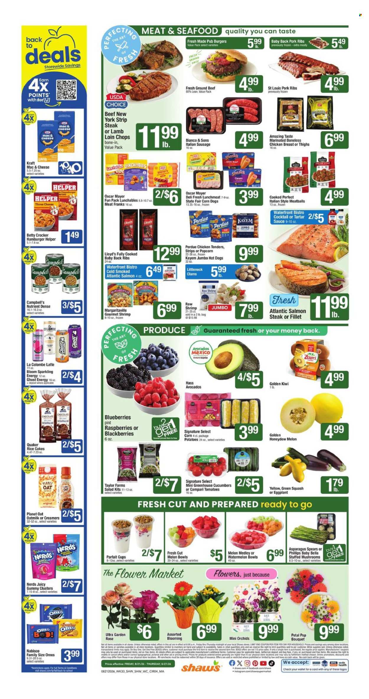 Shaw’s ad  - 08.21.2026 - 08.27.2026. Page 4