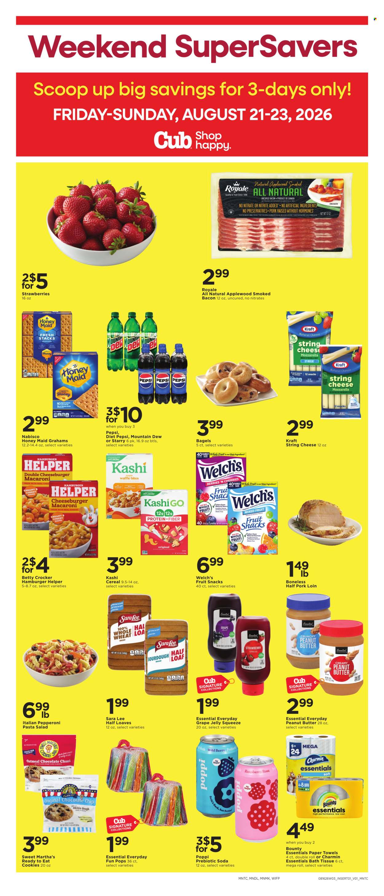 Cub Foods ad  - 08.21.2026 - 08.23.2026. Page 1