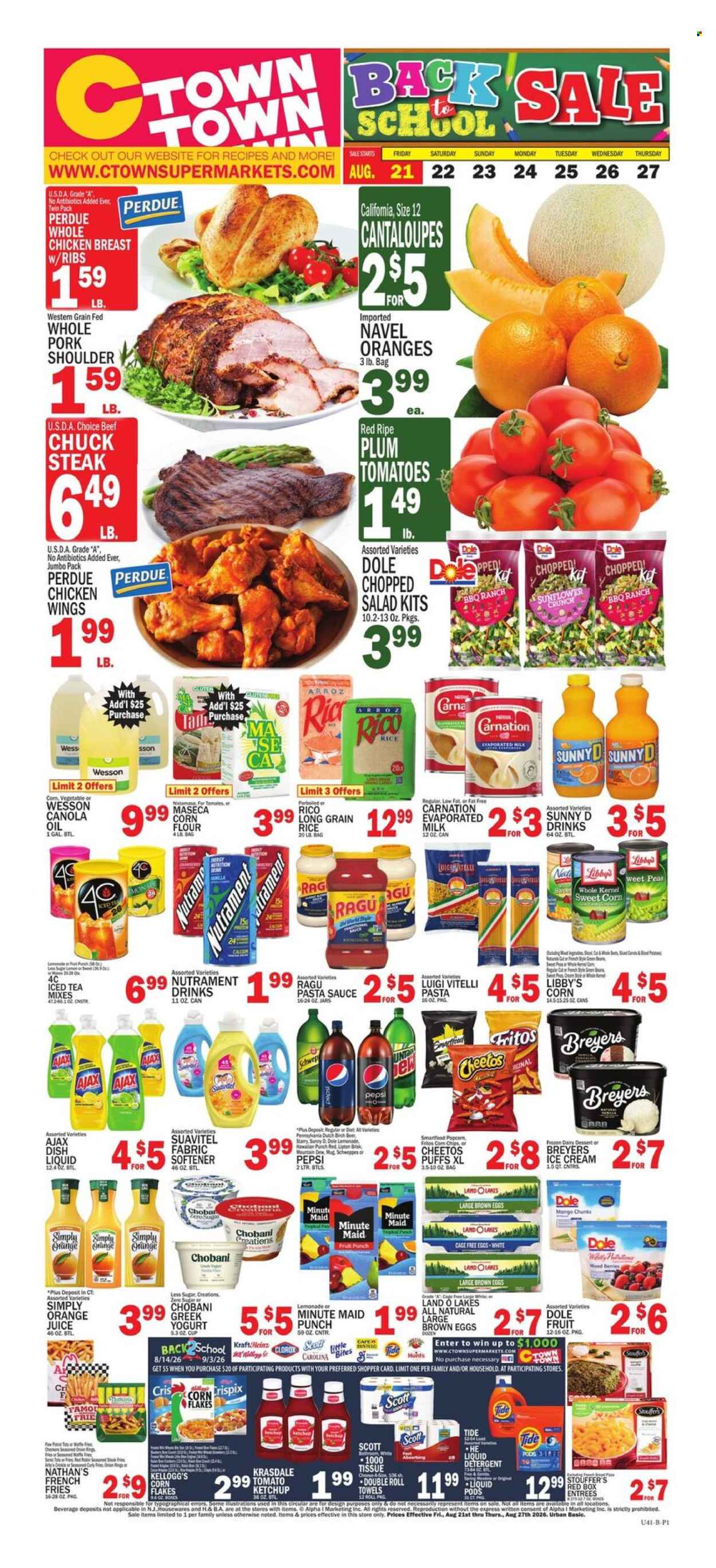 C-Town ad  - 08.21.2026 - 08.27.2026. Page 1