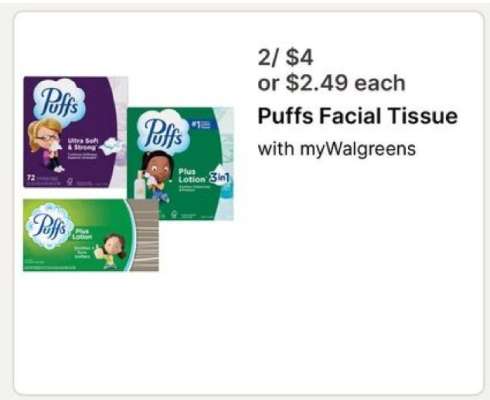 Puffs Facial Tissue*