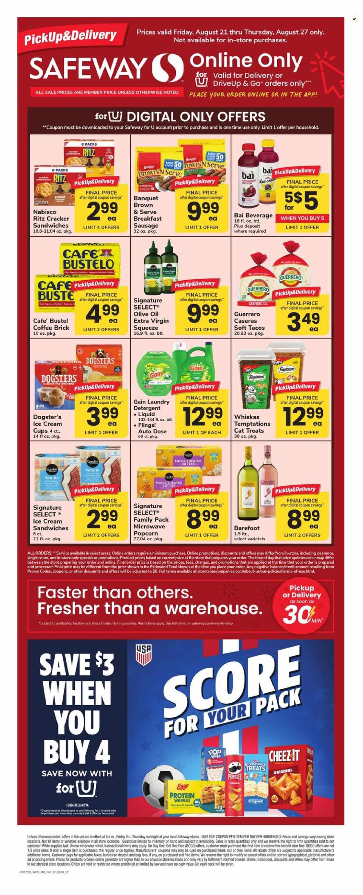 Safeway ad  - 08.21.2026 - 08.27.2026. Page 1