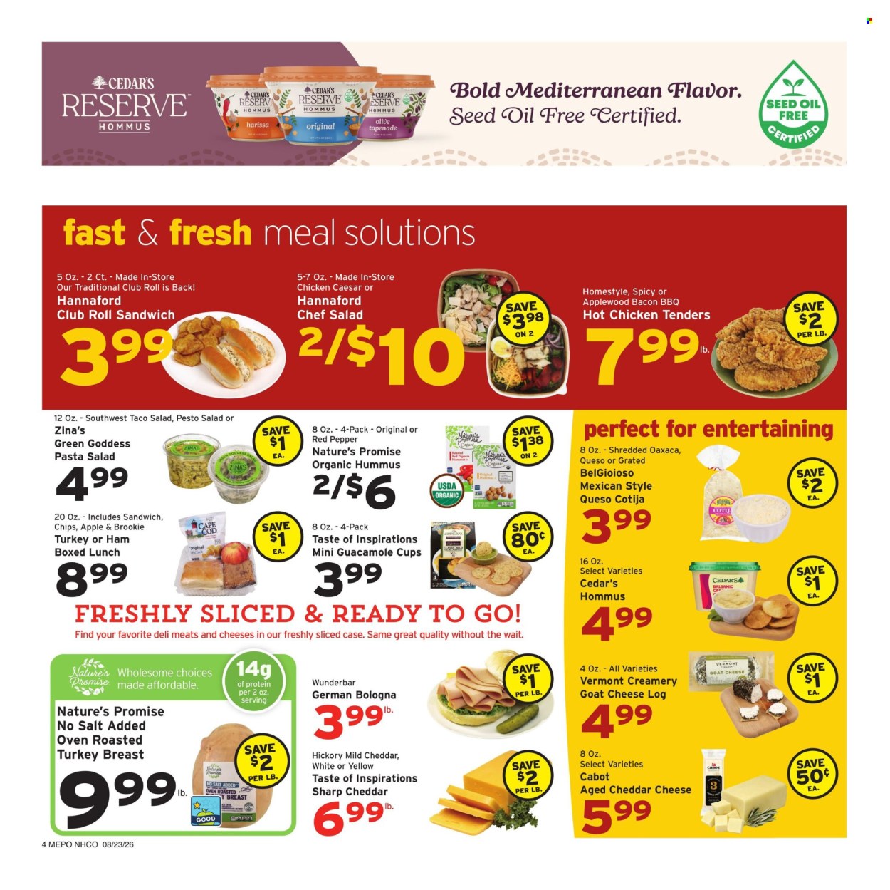 Hannaford ad  - 08.23.2026 - 08.29.2026. Page 4