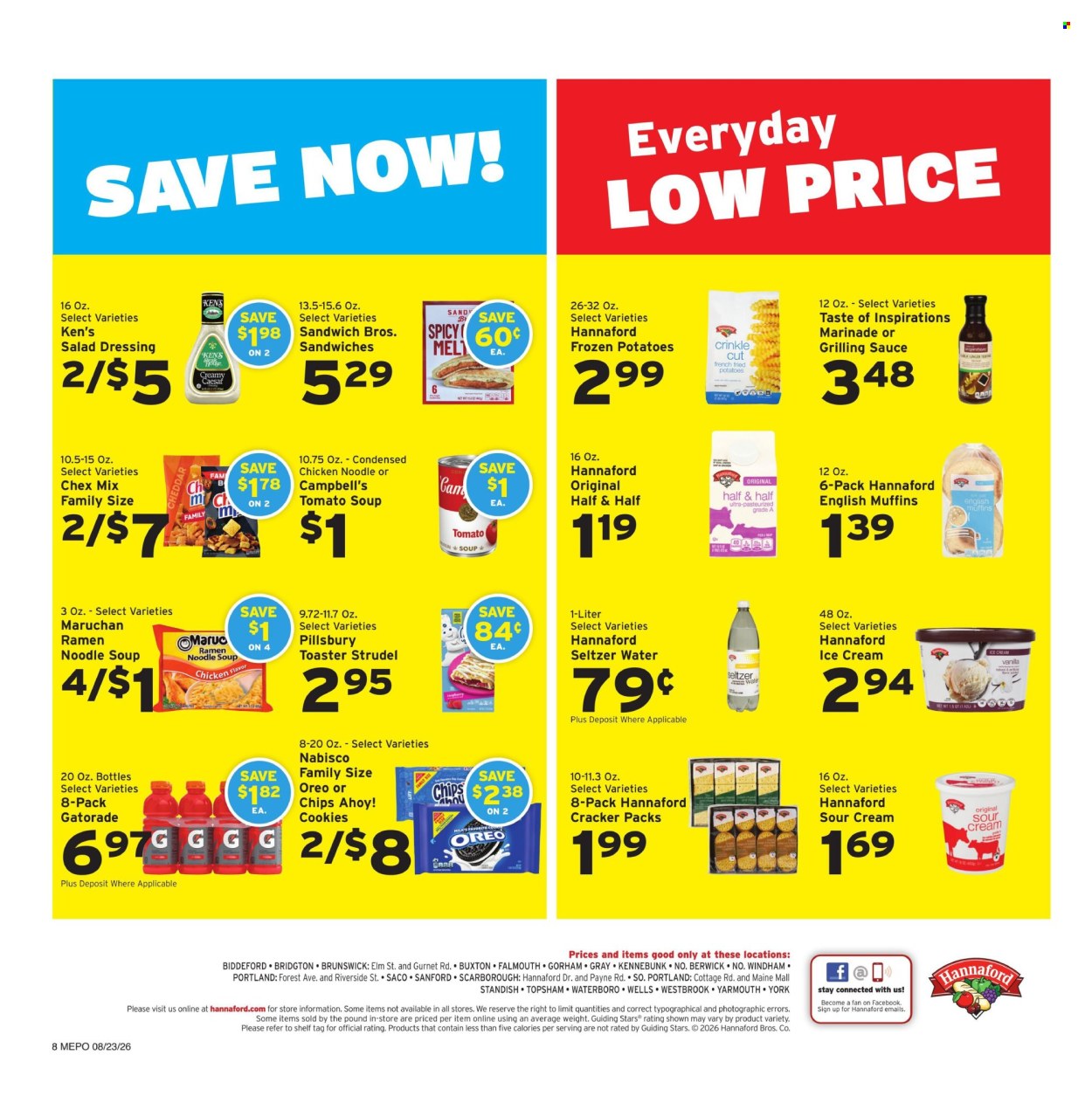 Hannaford ad  - 08.23.2026 - 08.29.2026. Page 8