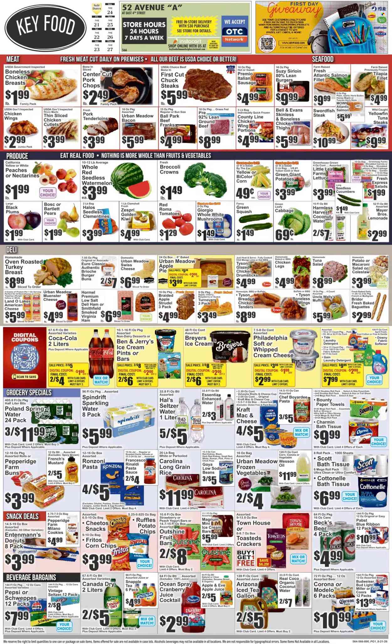 Key Food ad  - 08.21.2026 - 08.27.2026. Page 1