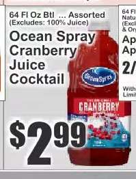 Ocean Spray Cranberry Juice Cocktail