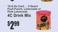 4C Drink Mix*