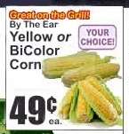 Yellow or BiColor Corn