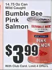 Bumble Bee Pink Salmon
