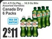 Canada Dry 6 Packs