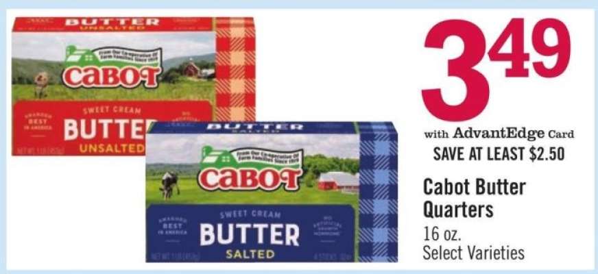 Cabot Butter Quarters