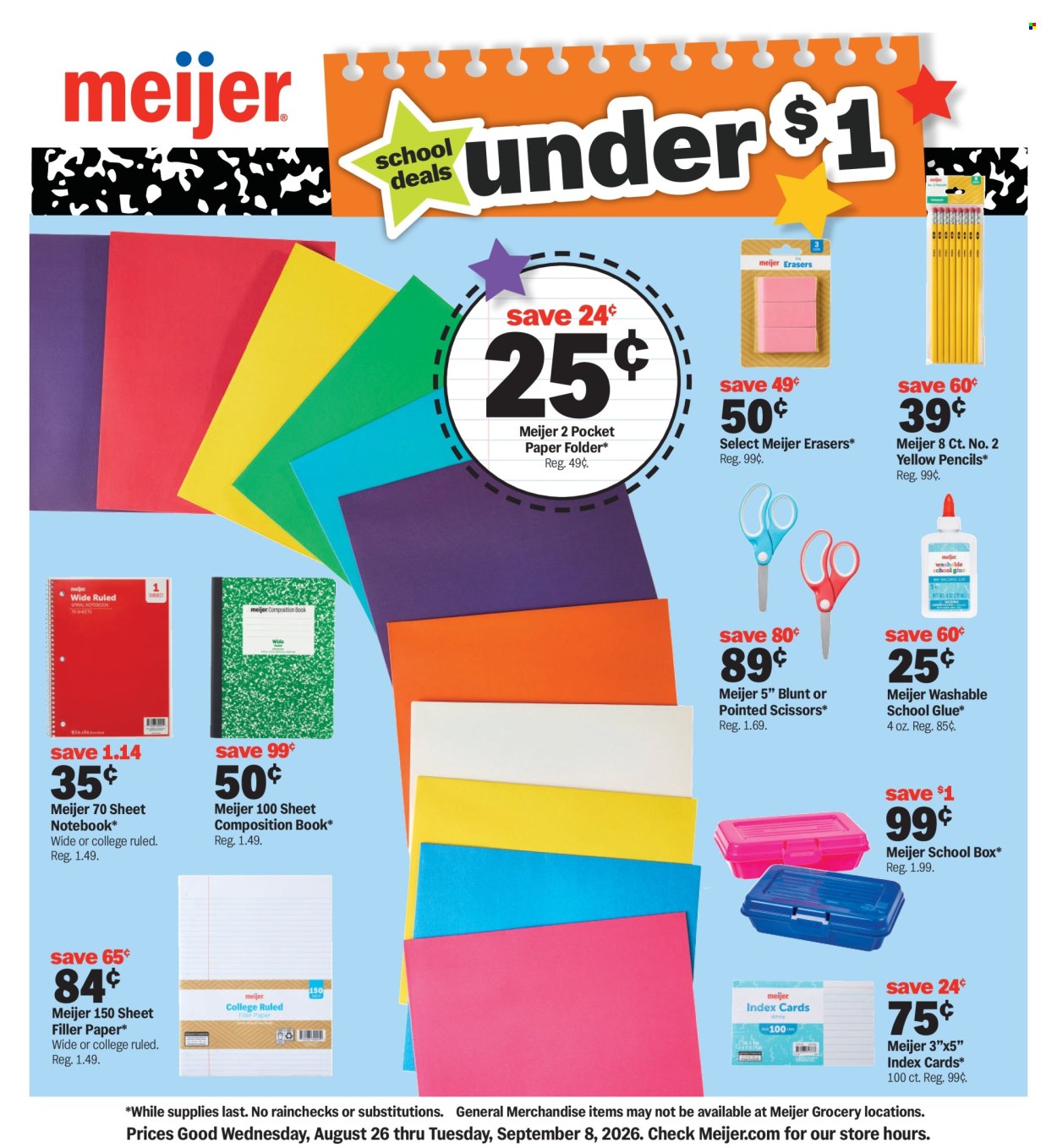 Meijer ad  - 08.26.2026 - 09.08.2026. Page 1