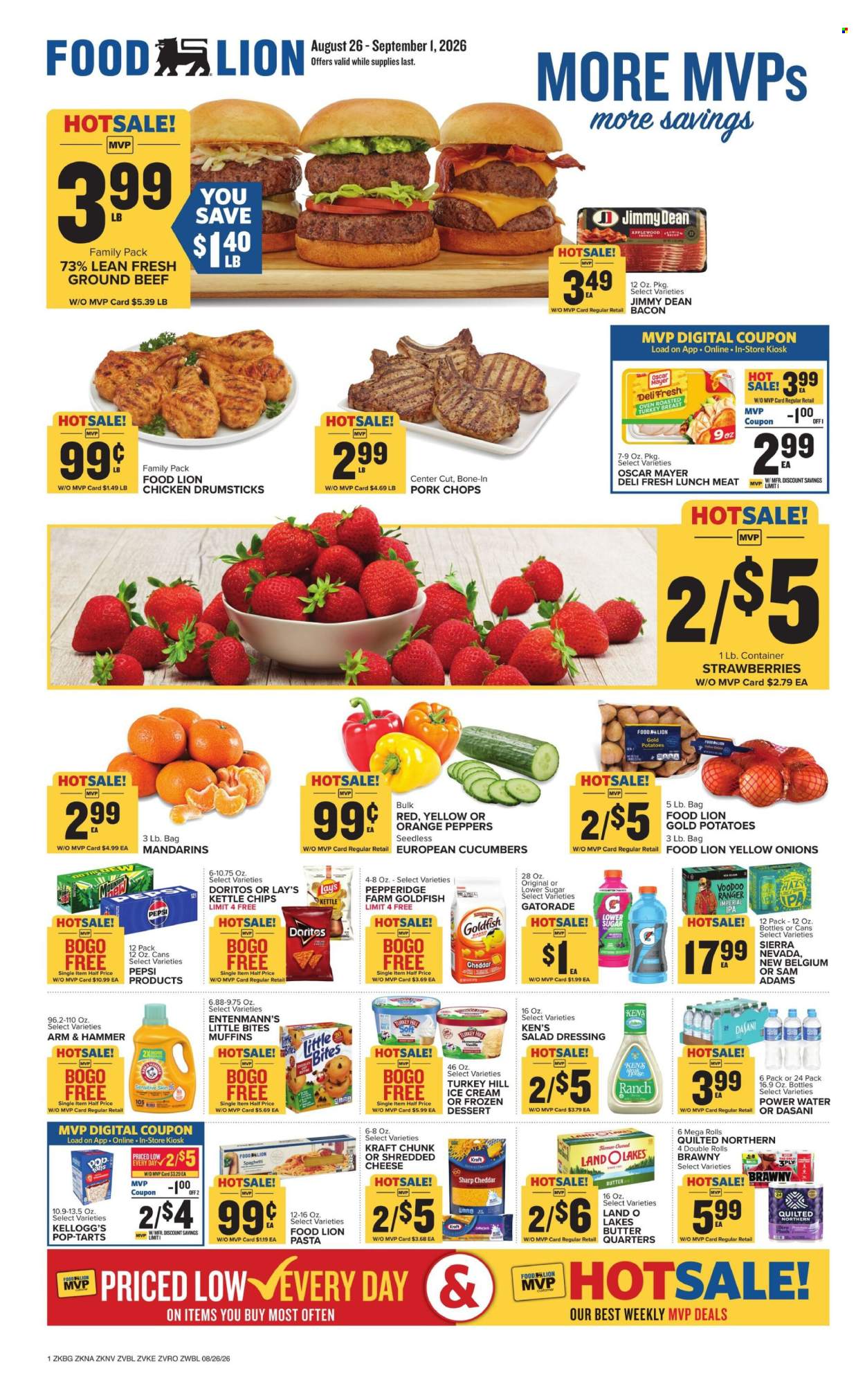 Food Lion ad  - 08.26.2026 - 09.01.2026. Page 1