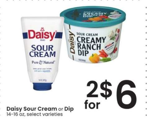 Daisy Sour Cream or Dip