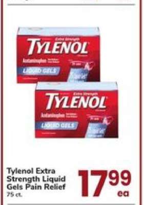 Tylenol Extra Strength Liquid Gels Pain Relief