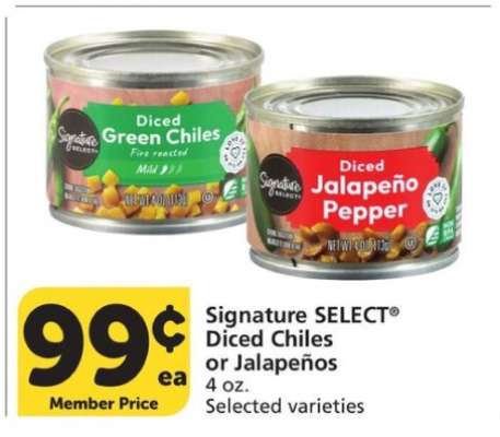 Signature SELECT Diced Chiles or Jalapeños