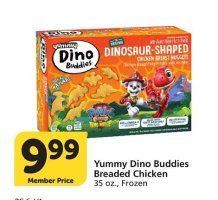 Yummy Dino Buddies Breaded Chicken