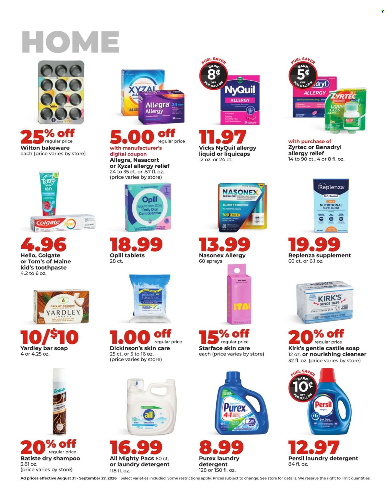 Hy-Vee ad  - 08.31.2026 - 09.27.2026. Page 27