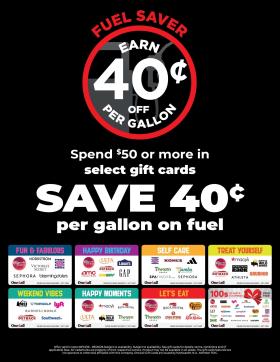 Hy-Vee - Gift Card - Fuel Saver!