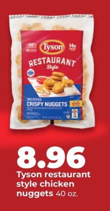 Tyson restaurant style chicken nuggets