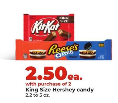 King Size Hershey candy