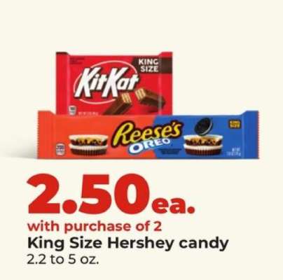 King Size Hershey candy