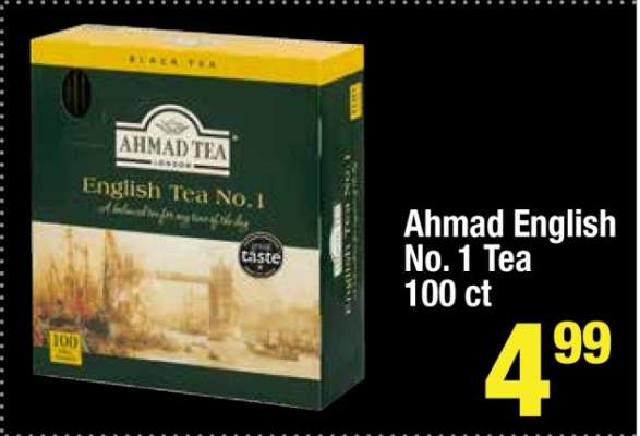 Ahmad English No. 1 Tea 100 ct