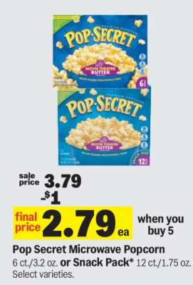 Pop Secret Microwave Popcorn*