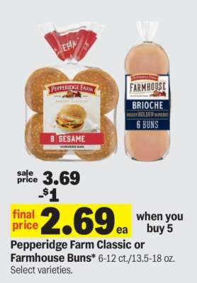 Pepperidge Farm Classic or Farmhouse Buns*