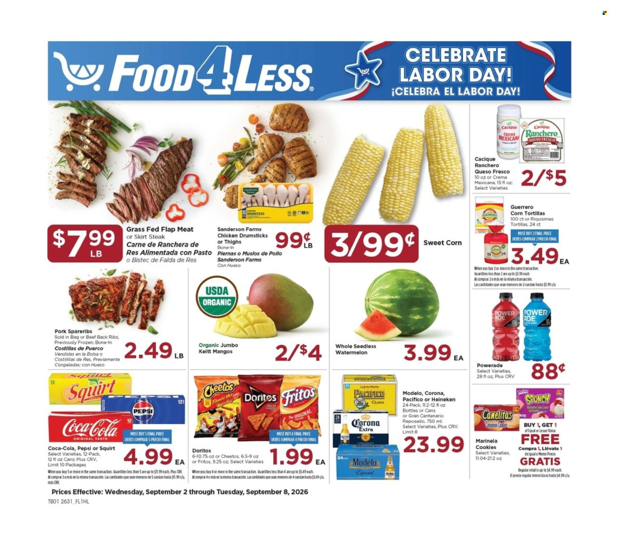 Food 4 Less ad  - 09.02.2026 - 09.08.2026. Page 1