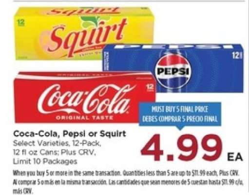 Coca-Cola, Pepsi or Squirt