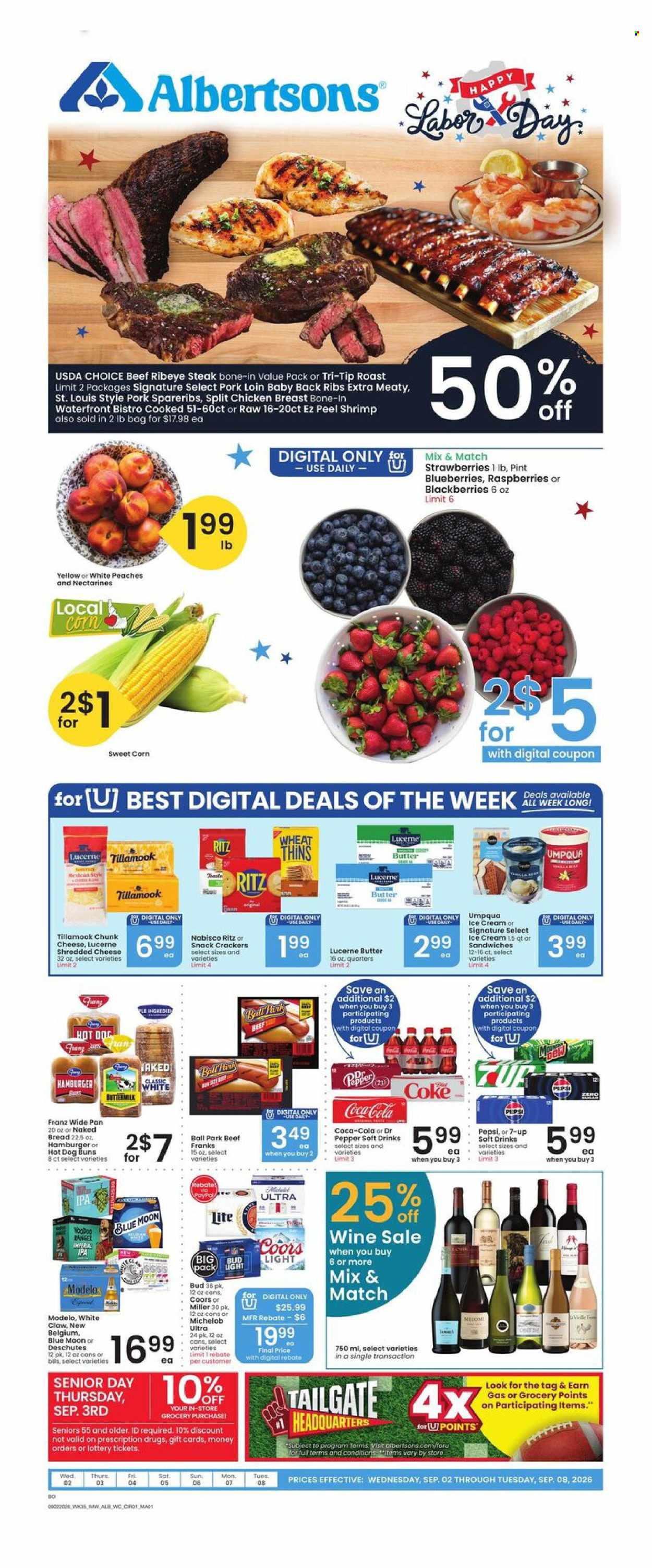 Albertsons ad  - 09.02.2026 - 09.08.2026. Page 1