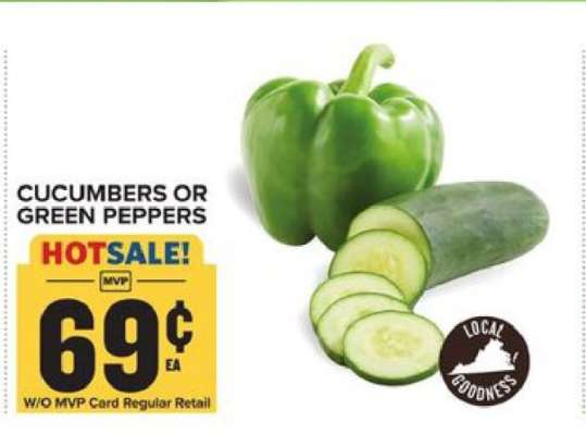 Cucumbers or Green Peppers