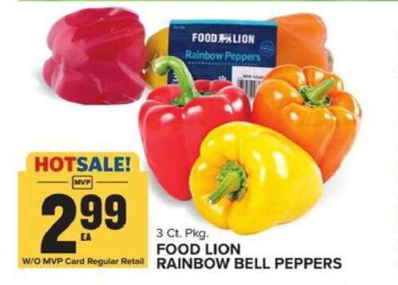 Food Lion Rainbow Bell Peppers