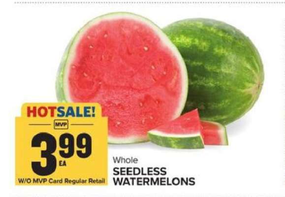 Whole Seedless Watermelons