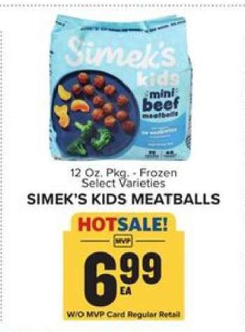 Simek's Kids Meatballs