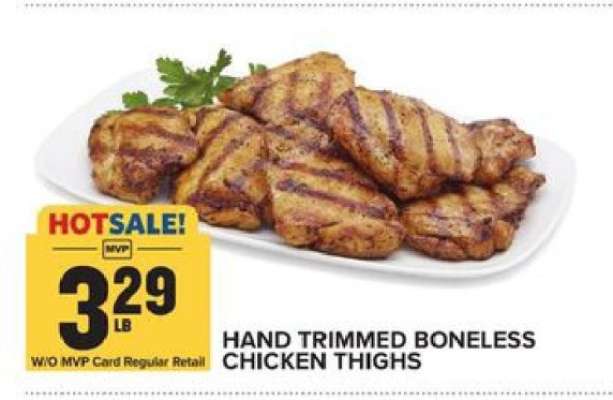 Hand Trimmed Boneless Chicken Thighs
