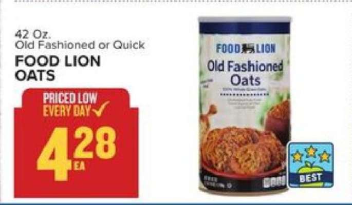 FOOD LION OATS