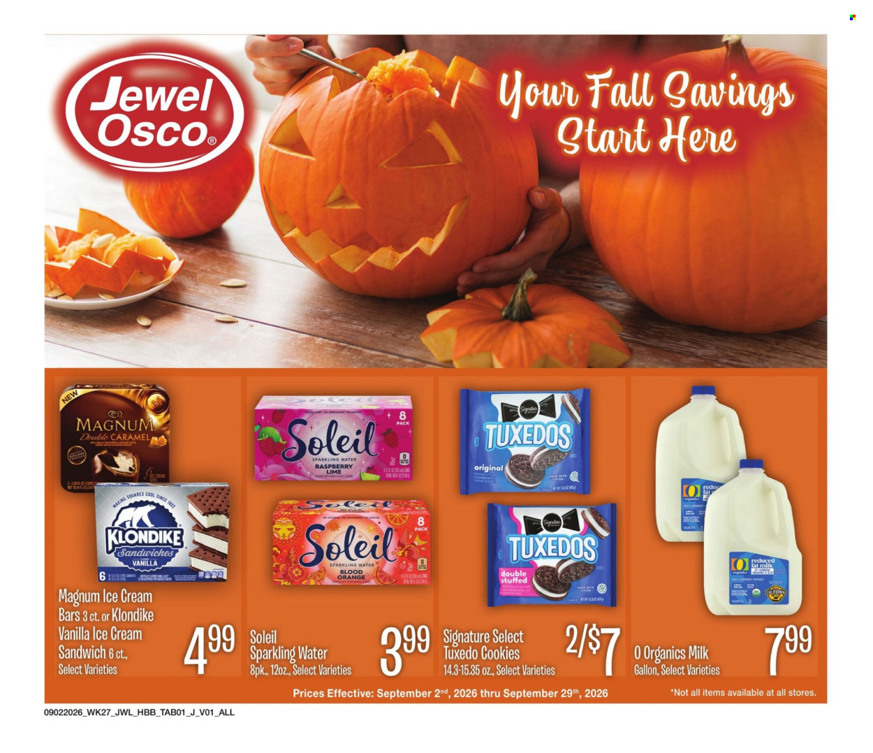 Jewel Osco ad  - 09.02.2026 - 09.29.2026. Page 1